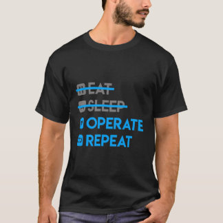 Camiseta Comer Sleep Operar Repetir Médica Funny Médico Su