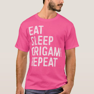 Camiseta Comer Sleep Origami Repetir Graciosas Mujeres Cami