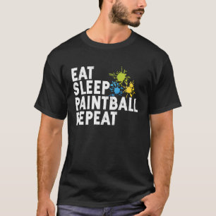 Camiseta Comer Sleep Paintball Painter Soft Airsoft Player