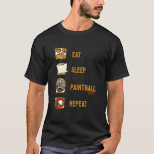 Camiseta Comer Sleep Paintball Repetir Speedball Paint Air