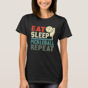 Camiseta Comer Sleep Pickleball Repetir la cosecha Retro