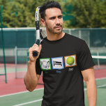 Camiseta Comer Sleep Play Tennis<br><div class="desc">Un gran regalo para alguien obsesionado con jugar al tenis todo el día y la noche. Solo tengo tiempo para comer,  dormir y jugar al tenis.</div>