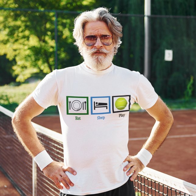 Camiseta Comer Sleep Play Tennis (Subido por el creador)