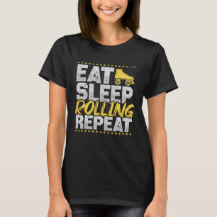 Camiseta Comer Sleep Repetir patinaje sobre patinaje sobre