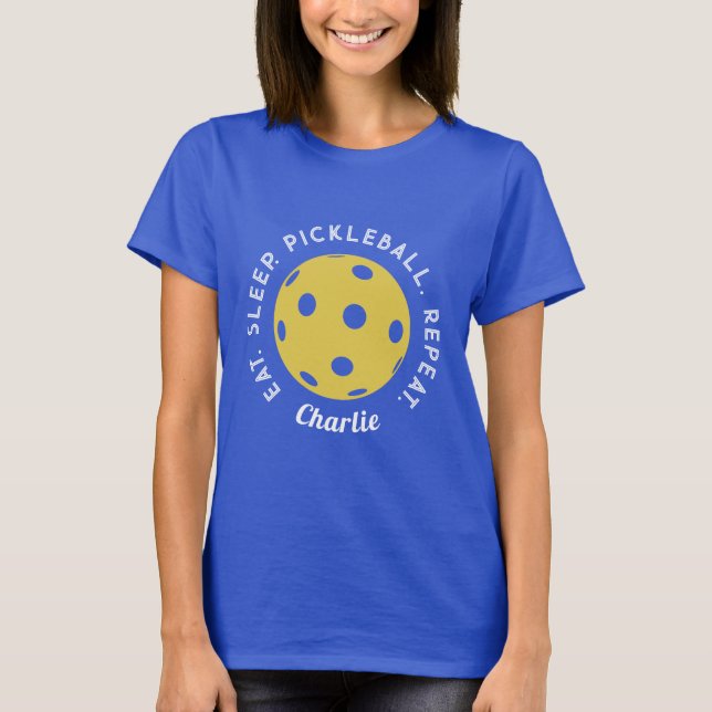 Camiseta Comer Sleep Repetir: Pickleball (Anverso)