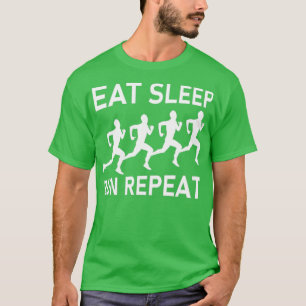 Camiseta Comer Sleep Run Repeat Runner Gift Marathon