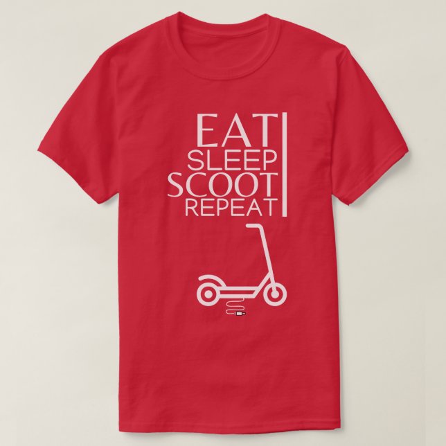 Camiseta Comer Sleep Scoot Repetir 1 (Diseño del anverso)
