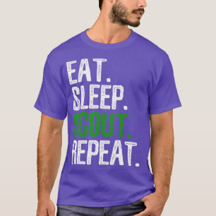 Camiseta Comer Sleep Scout Repetir Divertido