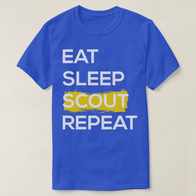 Camiseta Comer Sleep Scout Repetir II (Diseño del anverso)