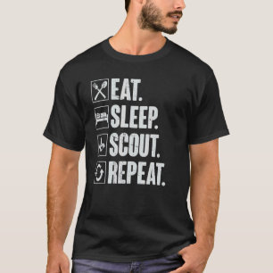 Camiseta Comer Sleep Scout Repetir Scouts