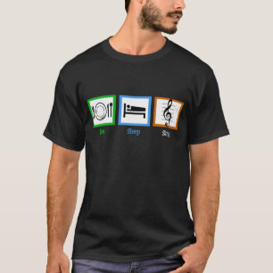 Camiseta Comer Sleep Sing