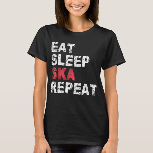 Camiseta Comer Sleep Ska Repeat (Anverso)