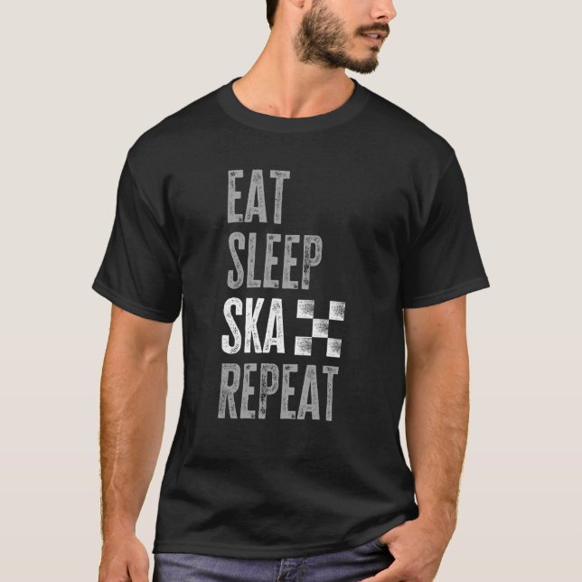 Camiseta Comer Sleep Ska Repetir 2 Tono (Anverso)