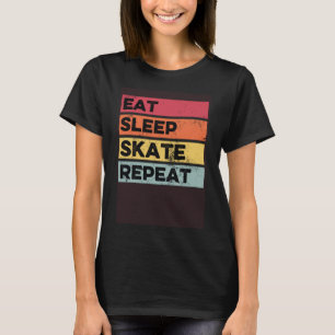 Camiseta Comer Sleep Skate Repetir Skateboarder Skateboardi