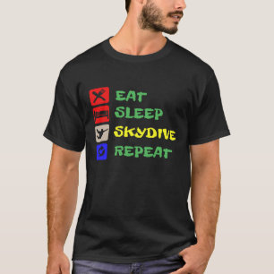CAMISETA COMER SLEEP SKYDIVE