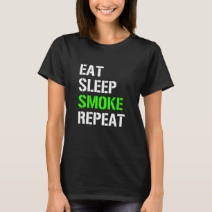 Camiseta Comer Sleep Smoke Repetir Comer Sleep Weed Repetir