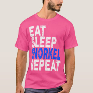 Camiseta Comer Sleep Snorkel Repetir buceo