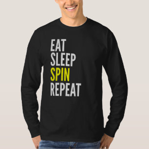 Camiseta Comer Sleep Spin Repetir el giro deportivo