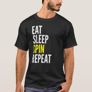 Camiseta Comer Sleep Spin Repetir el giro deportivo