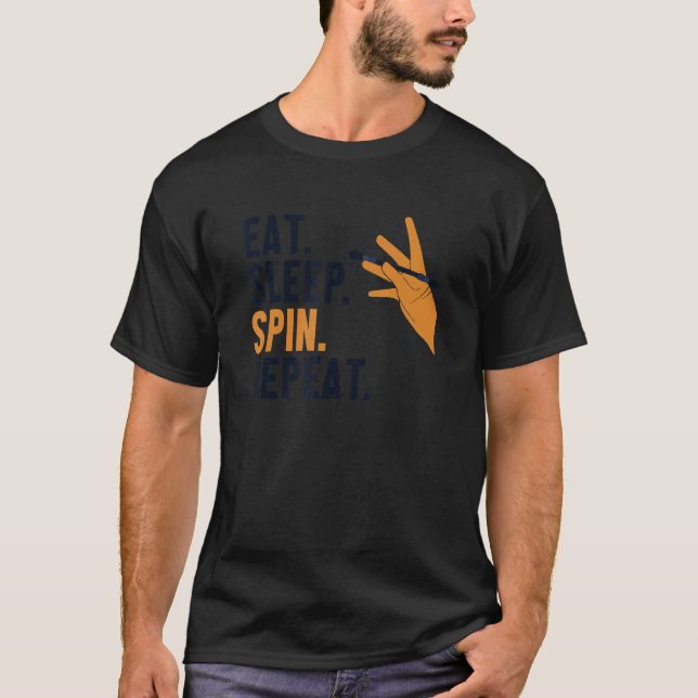 Camiseta Comer Sleep Spin Repetir trucos Thumbaround Pen Sp (Anverso)
