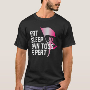 Camiseta Comer Sleep Spin Toss Repetir Guardia De Color Gua