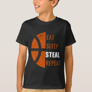 Camiseta Comer Sleep Steel Repetir la diversión Bysketbyll 