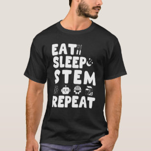 Camiseta Comer Sleep STEM Repetir inventor Campamento de ve