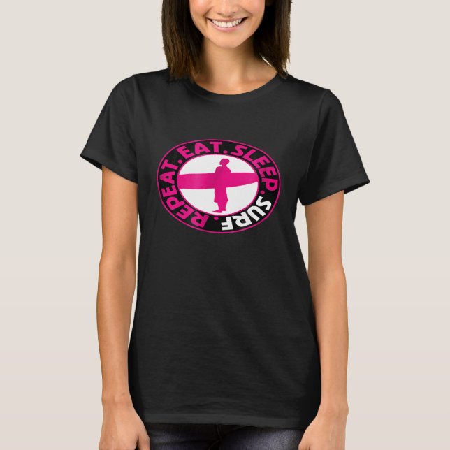 Camiseta Comer Sleep Surf Repetir Surf (Anverso)