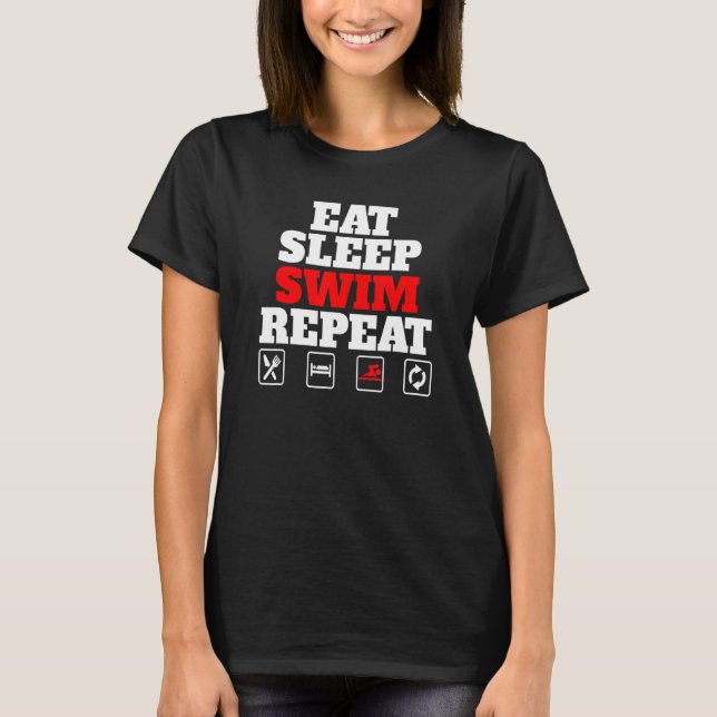 Camiseta Comer Sleep Swift Repetir (Anverso)