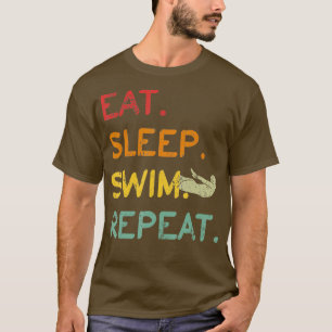 Camiseta Comer Sleep Swift Repetir Triatlón Entrenador De N