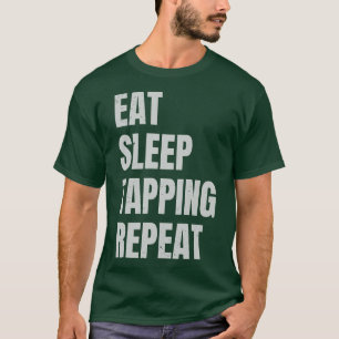 Camiseta Comer Sleep Tapping Repetir guitarrista Jugador de