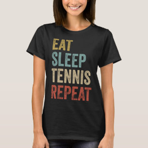 Camiseta Comer Sleep Tennis Repetir Juego De Jugador De Ten
