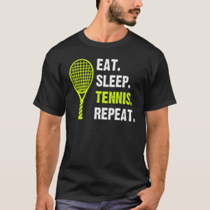 Camiseta Comer Sleep Tennis Repetir la chaqueta del jugador