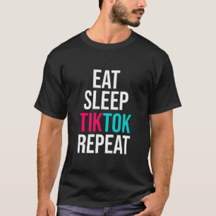 Camiseta Comer Sleep TIKTOK Repetir