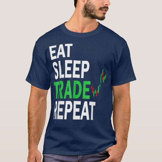 Camiseta Comer Sleep Trade Repetir el día de la compra de a (Anverso)