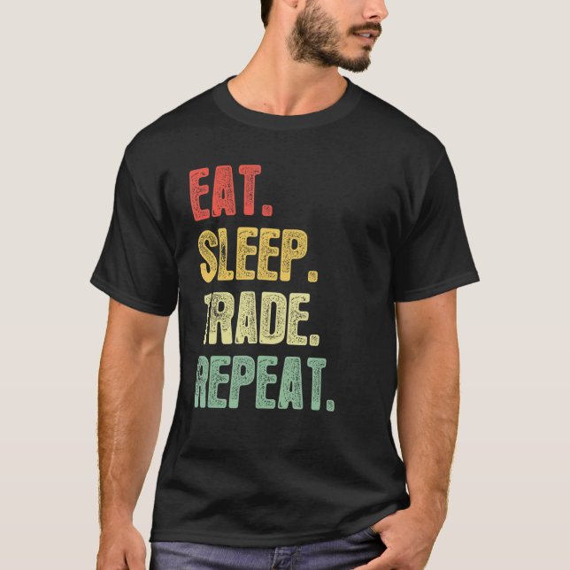 Camiseta Comer Sleep Trade Repetir Oferta Comercial (Anverso)