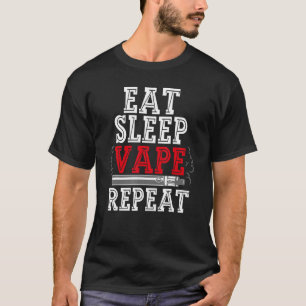 Camiseta Comer Sleep Vape Repita Vape Para Hombres Vape Eee