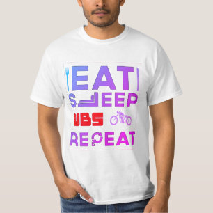 Camiseta Comer Sleep Vbs Repetir