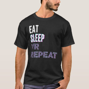Camiseta Comer Sleep VR Repetir videojuego de realidad virt