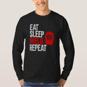Camiseta Comer soldadora repetida de soldadura de suspensió