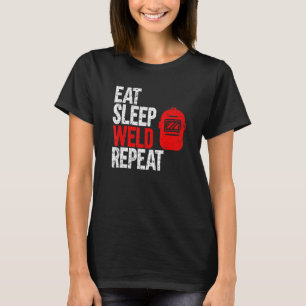 Camiseta Comer soldadora repetida de soldadura de suspensió