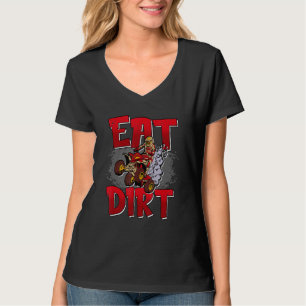 Camiseta Comer suciedad cuádruple hombres niños cuatro rued