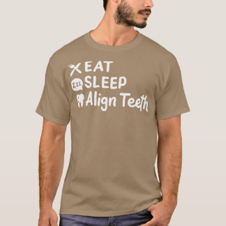 Camiseta Comer Sueño Alinear dientes