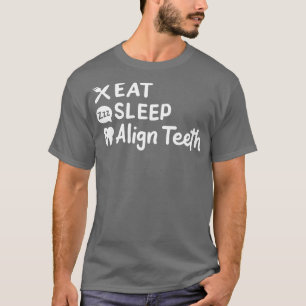 Camiseta Comer Sueño Alinear dientes