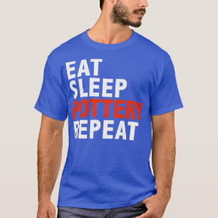 Camiseta Comer Sueño Almohadilla Repetición de Cerámica Reg