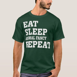 CAMISETA COMER SUEÑO ANIMAL FANCÍA REPETIR DIVERSIÓN SARCÁS