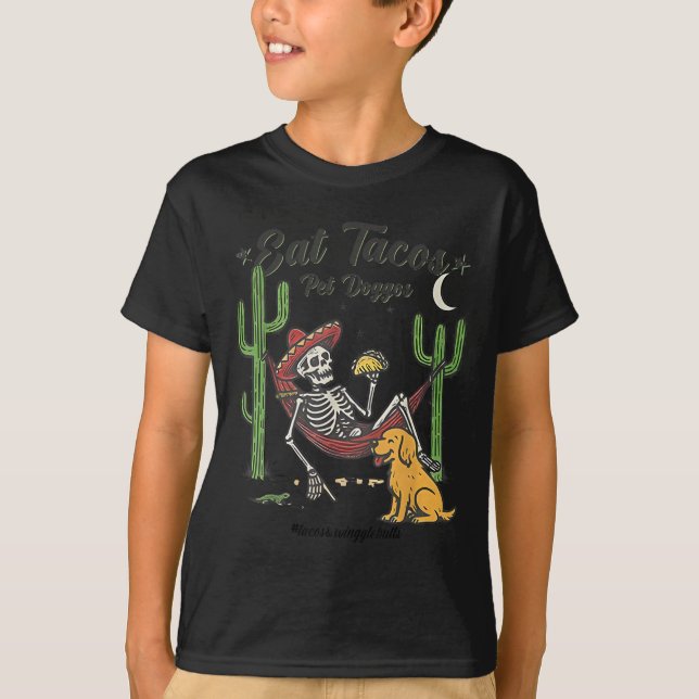 Camiseta Comer tacos acariciar perritos  (Anverso)