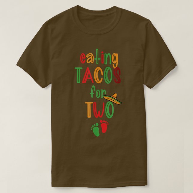Camiseta Comer tacos para dos divertidas Invitaciones de em (Diseño del anverso)