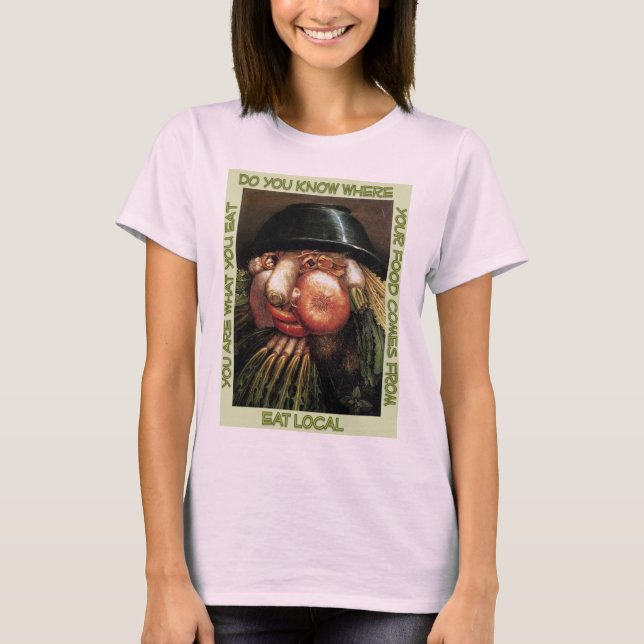 Camiseta Comer té orgánico local (Anverso)