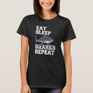 Camiseta Comer tiburones dormidos repetir el océano de tibu